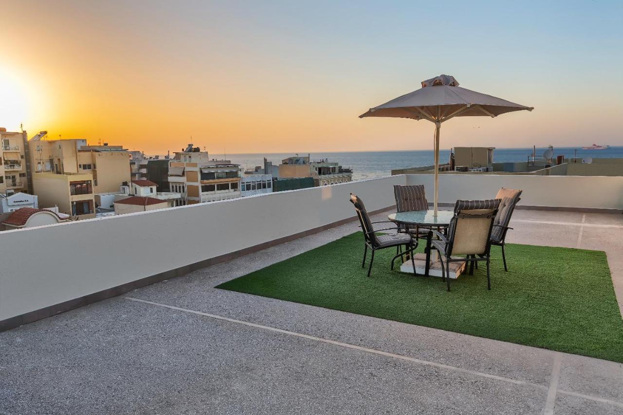 Seaside & Central Terrace Heraklion  ภายนอก รูปภาพ